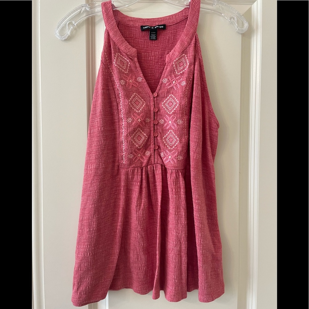 Sleeveless shirt v neck casual shirt